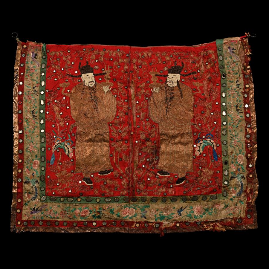 Chinese Silk Embroidery with Figures