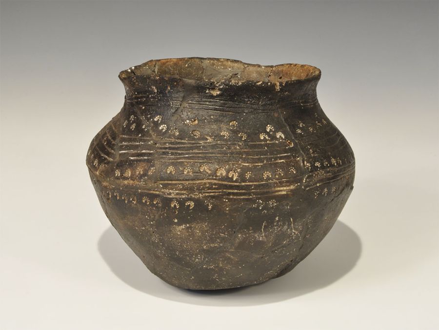 Anglo-Saxon Ceramic Horse-Warrior's Funerary Urn