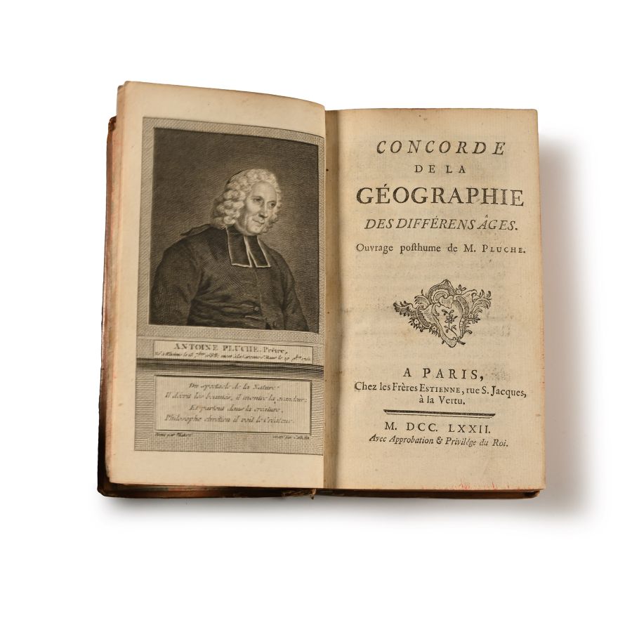 Leather Bound French Atlas - Concorde de la Geographie de Differens Ages