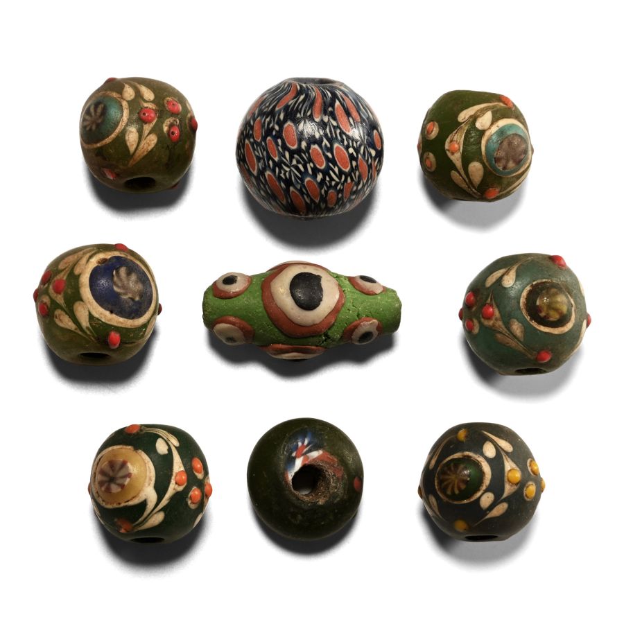 Western Asiatic Style Group of Glass Beads