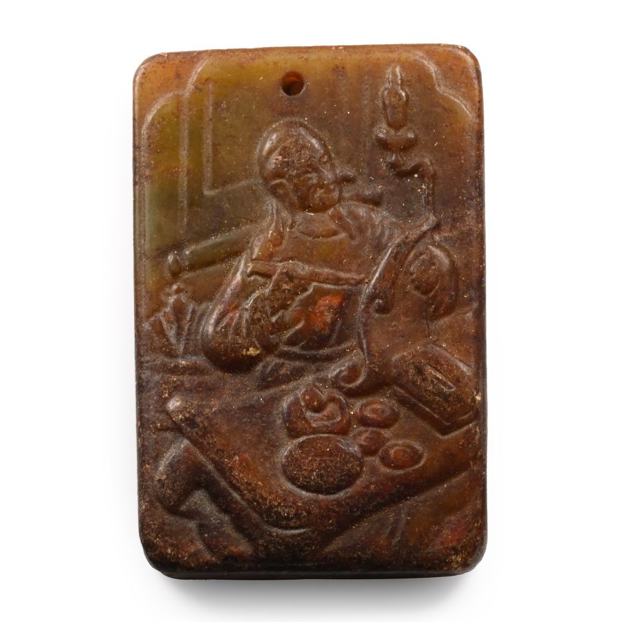 Chinese Style Hardstone Plaque
