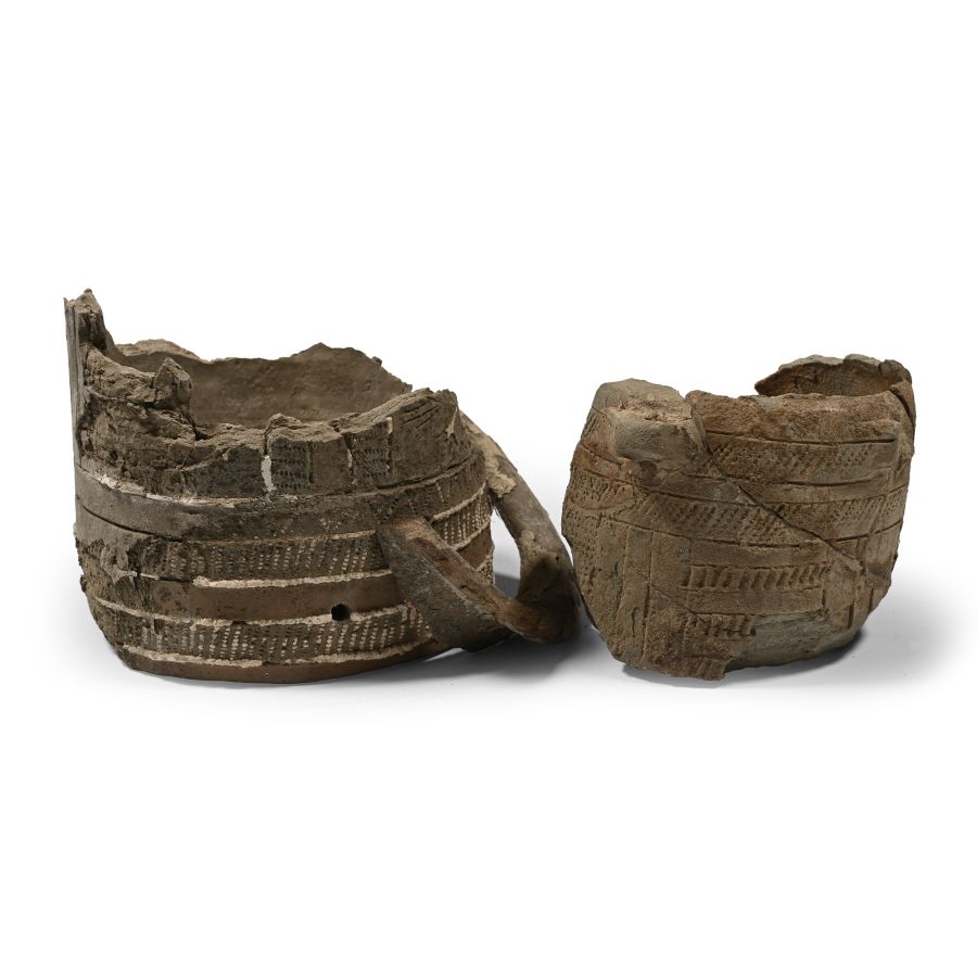 Fragmentary Sumerian Jar with Decoration