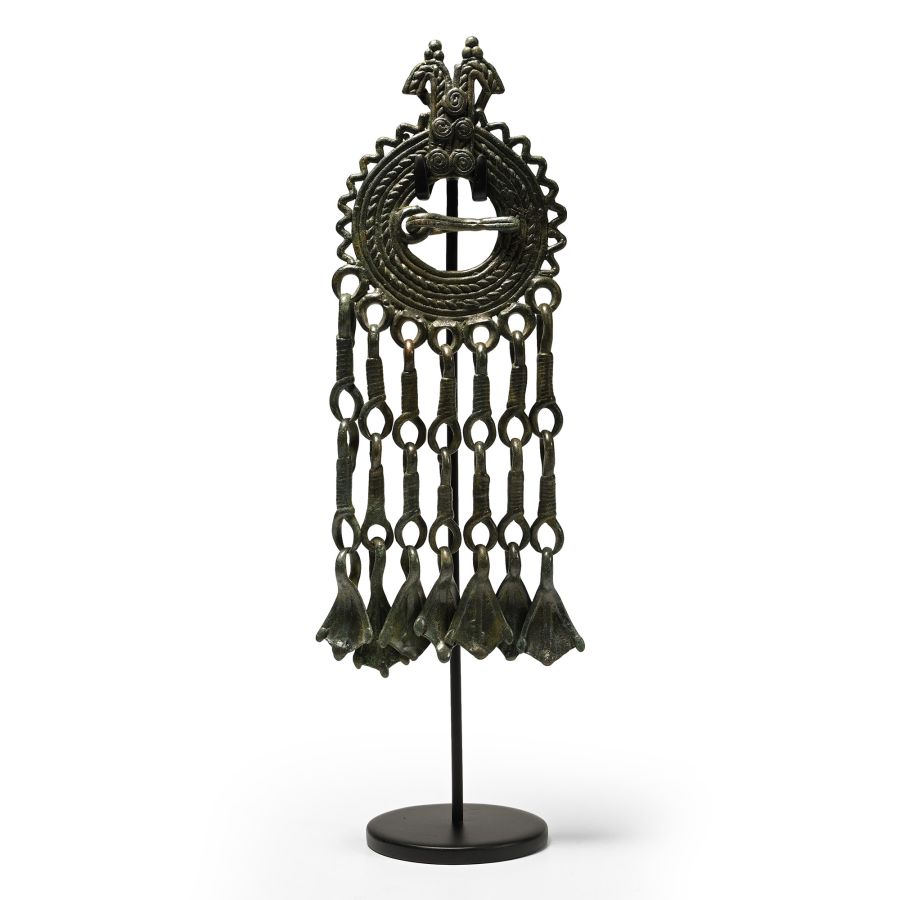 Viking Age Bronze Double Dragon Brooch with Foot Dangles