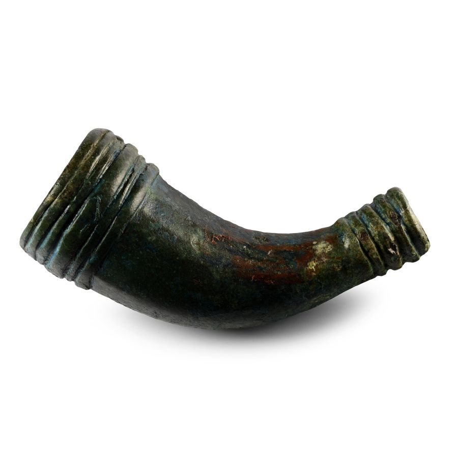 Viking Age Bronze Votive Miniature Horn
