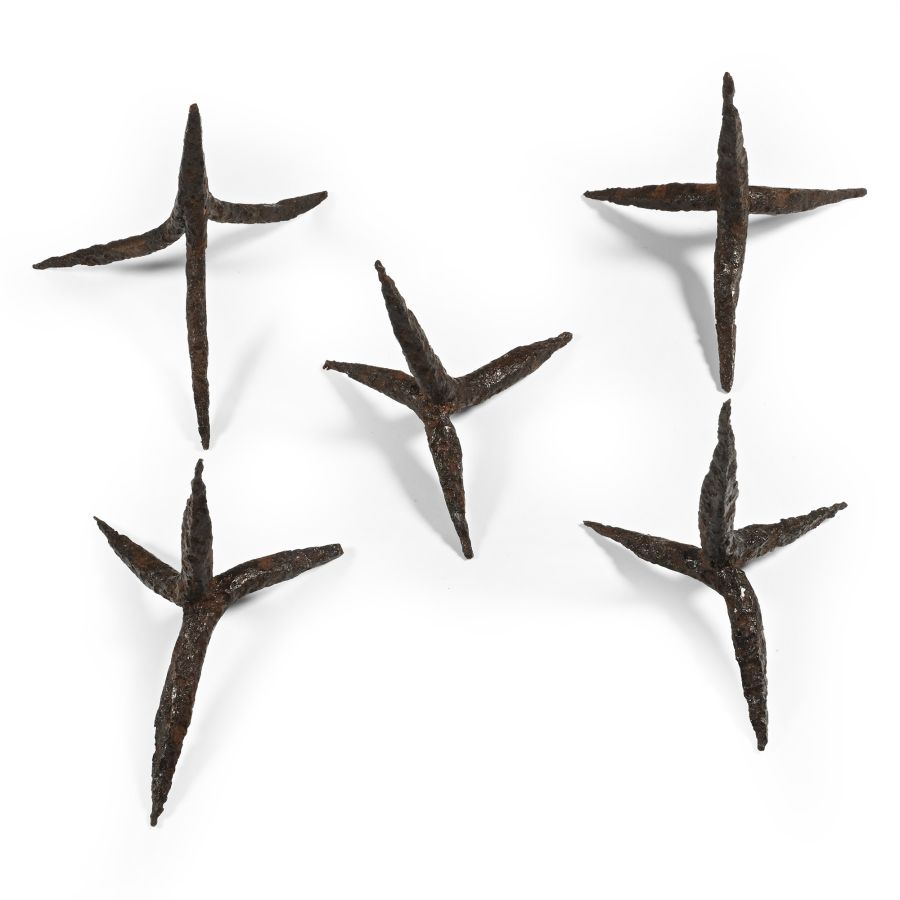 Medieval Iron Anti-Cavalry Caltrop Group