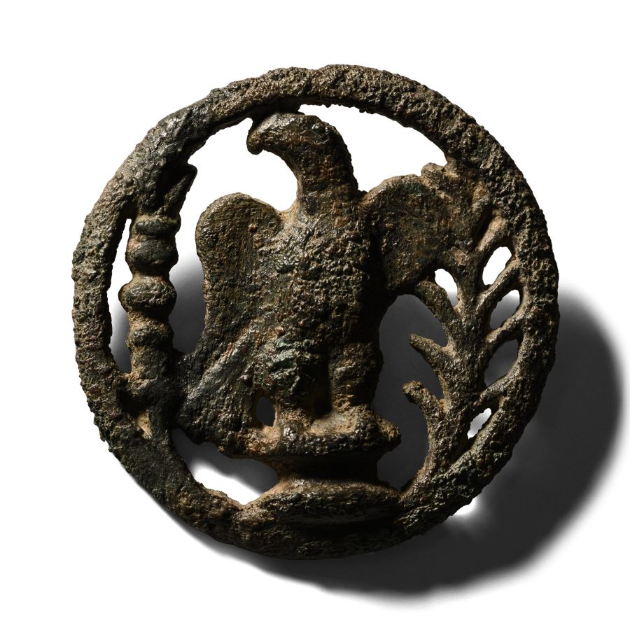 Roman Bronze Openwork Eagle Phalera