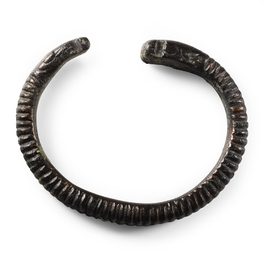 Western Asiatic Bronze Decorated Bracelet