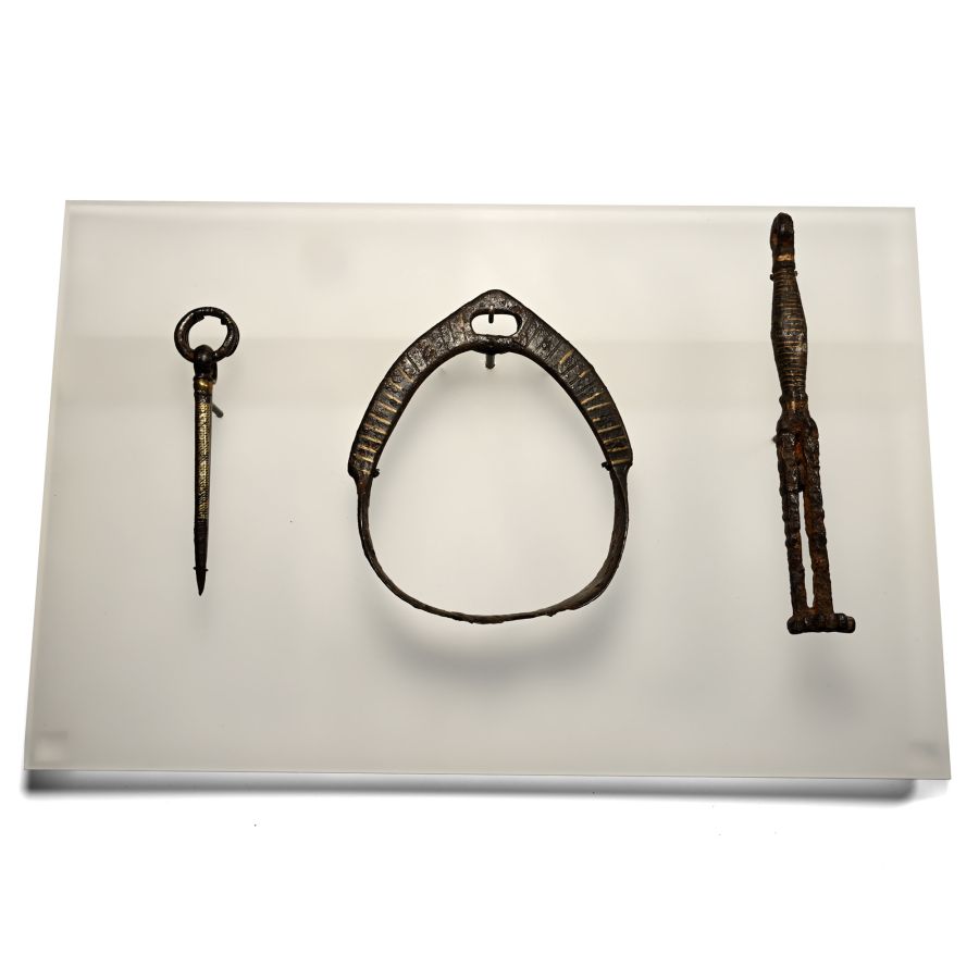 Viking Gold Inlaid Iron Artefact Collection