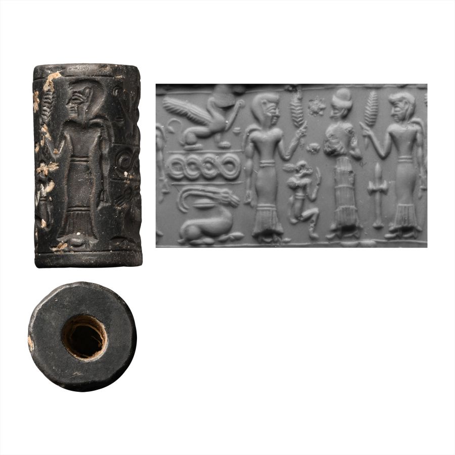 Old Babylonian Haematite Cylinder Seal