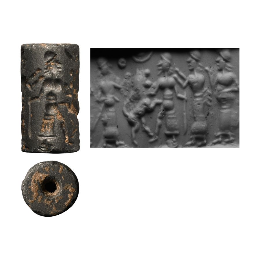 Old Babylonian Haematite Cylinder Seal