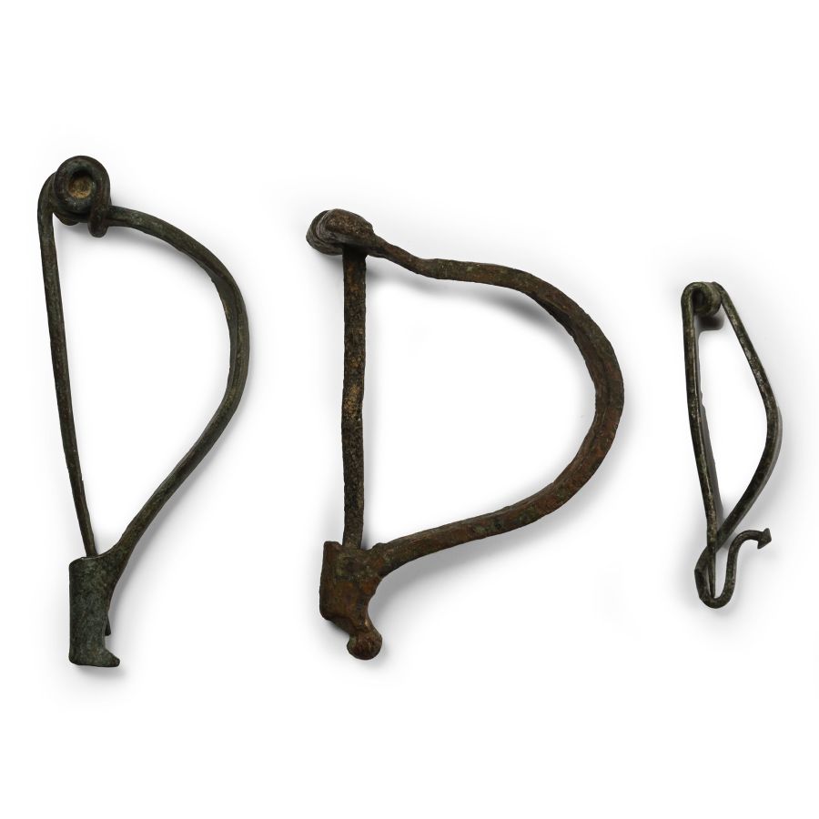 Iron Age Celtic Bronze La Tène and Roman Bow Brooch Collection