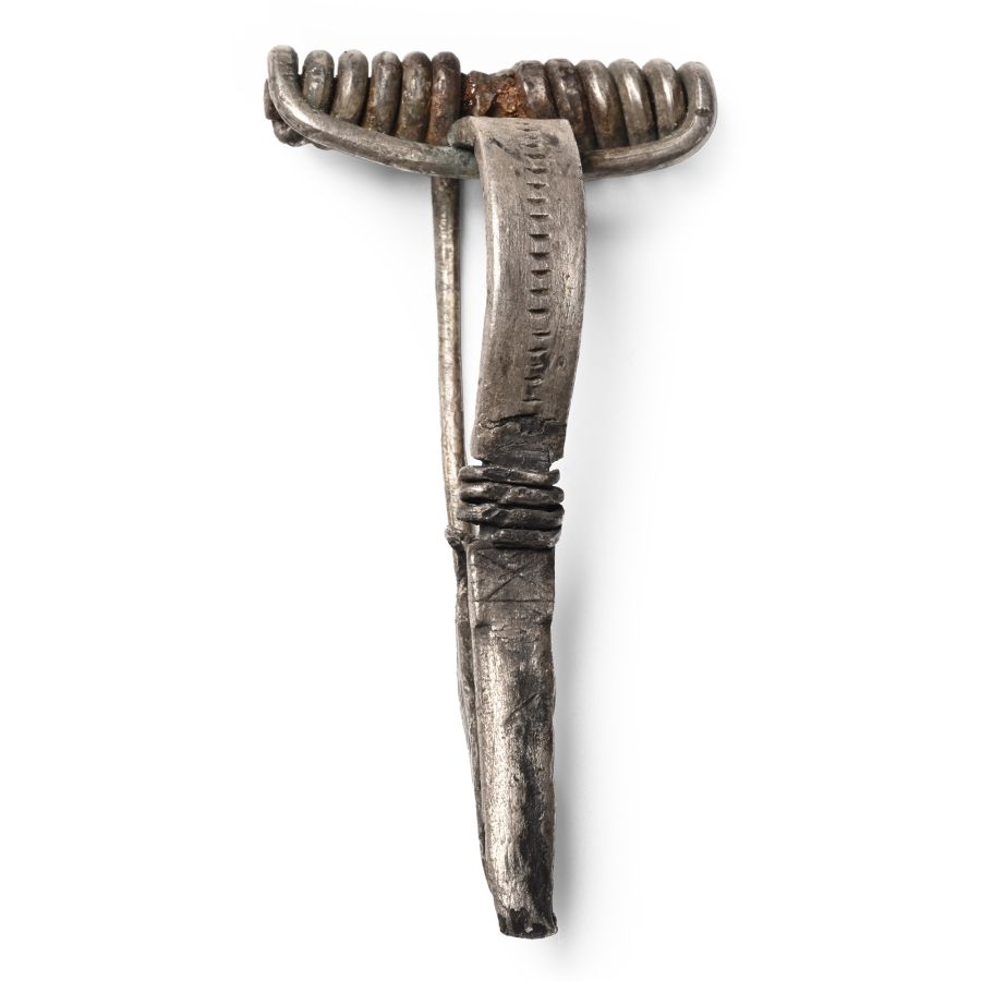 Roman Silver Bow Brooch