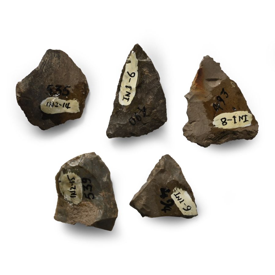 Native American Stone Arrowhead and Tool Collection