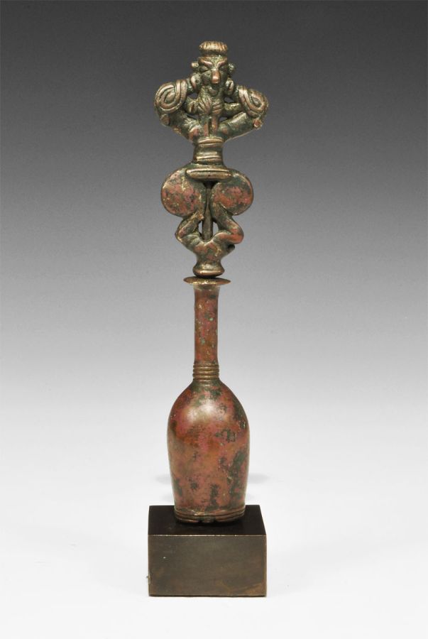 Near Eastern Luristan Bronze Sceptre Finial