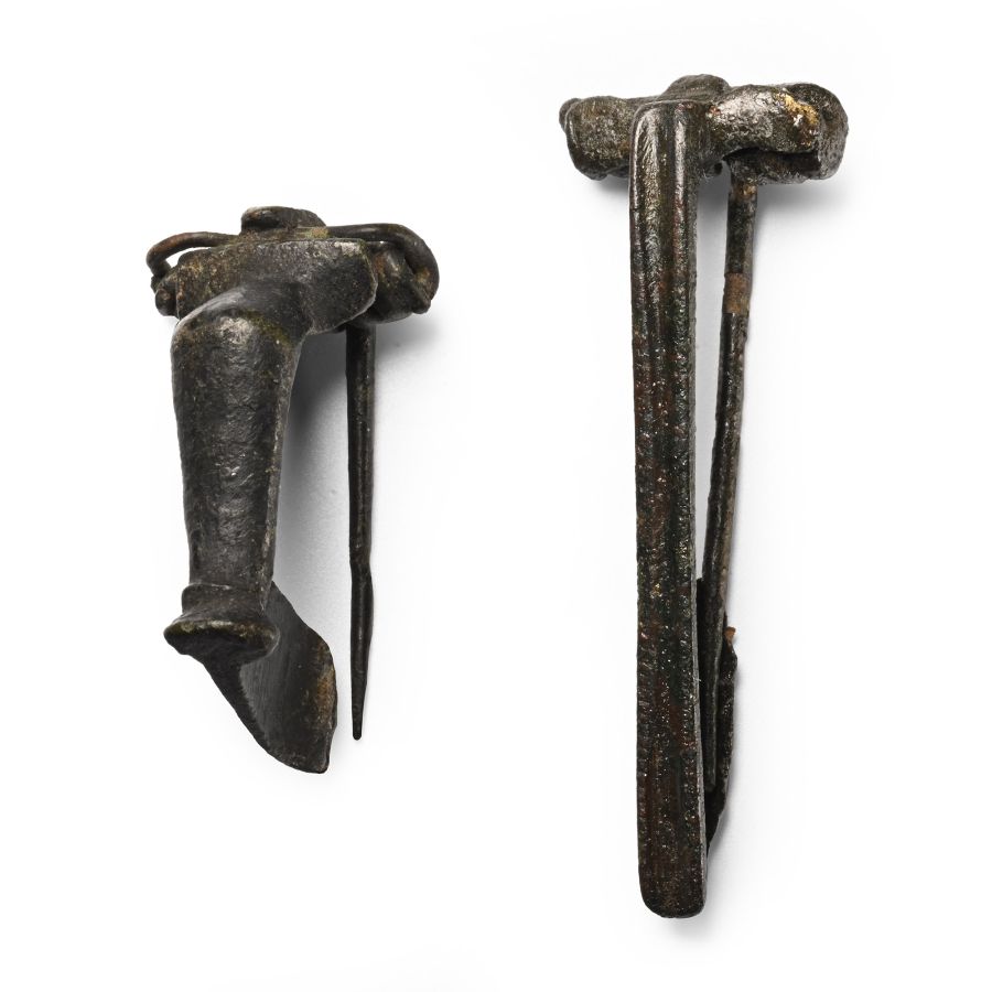 Roman Bronze Bow Brooch Group