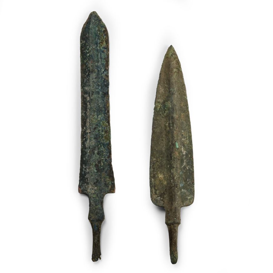 Large Luristan Bronze Arrowhead Group