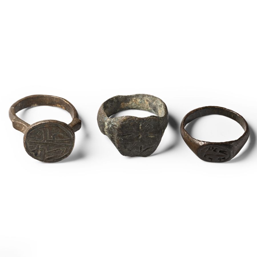 Medieval Bronze Ring Group