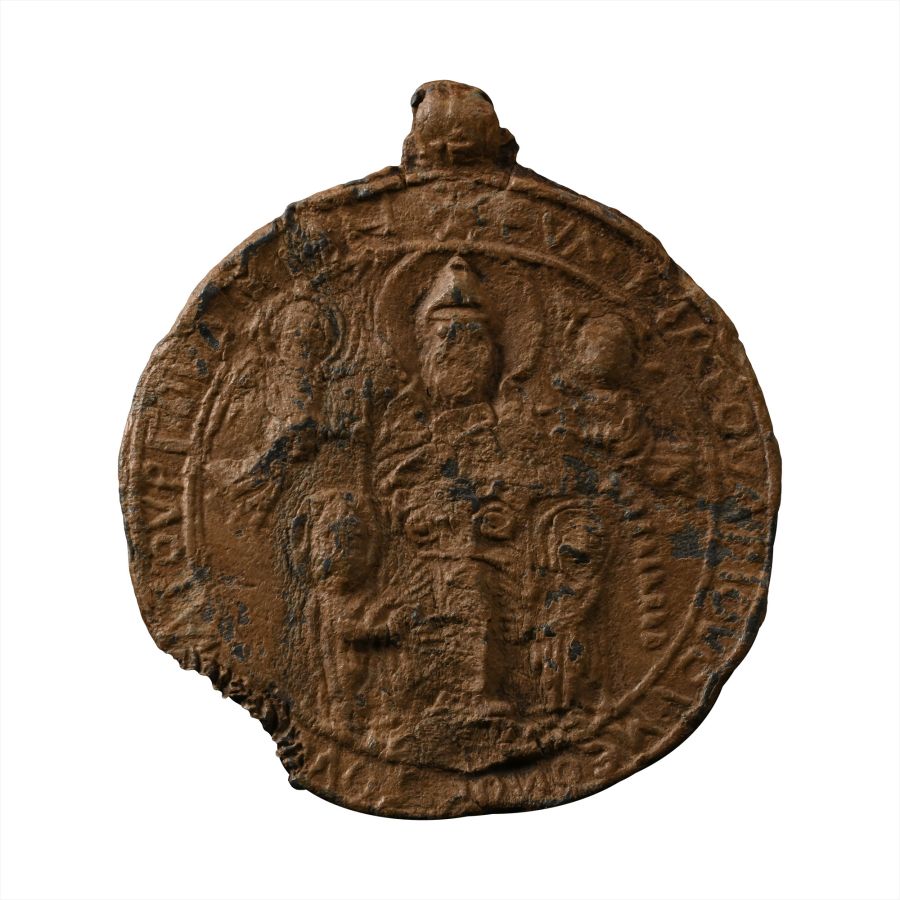 Byzantine Lead Pendant with Simeon Stylites