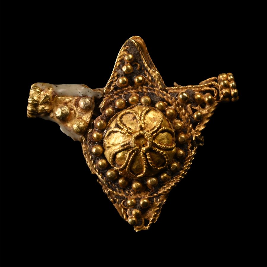 Byzantine Gold Filigree Bead