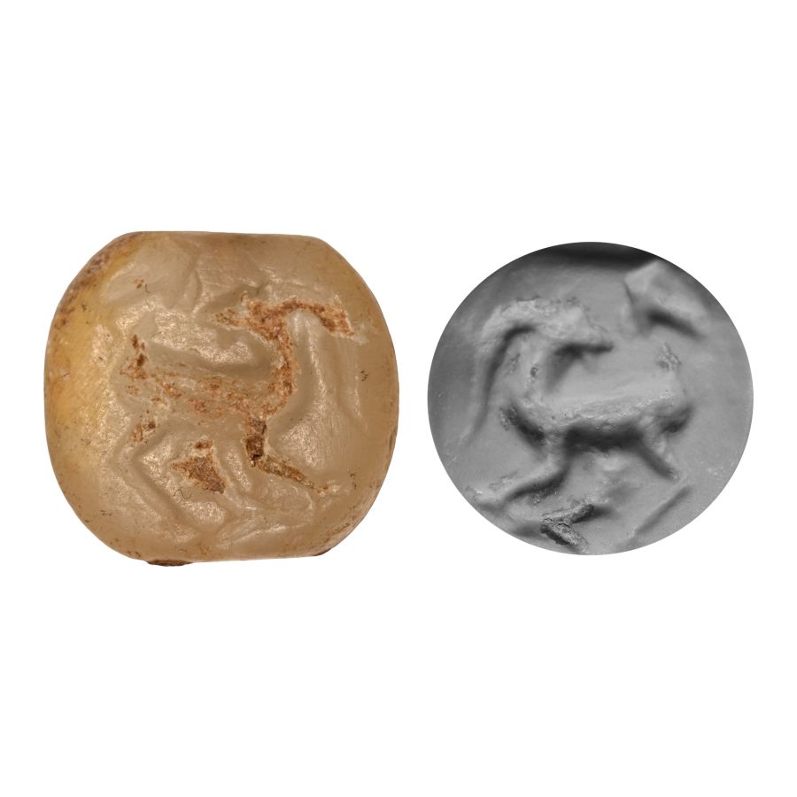 Post Minoan Agate Gemstone with Goat