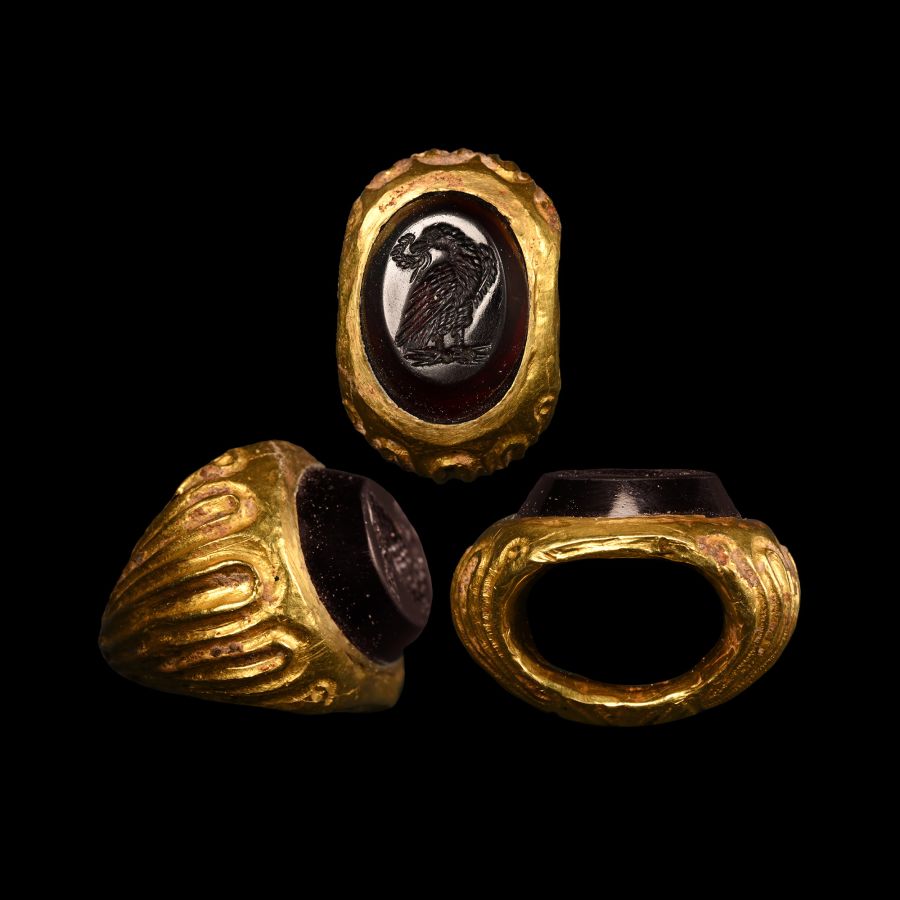 Roman Gold Ring with Eagle of Jupiter