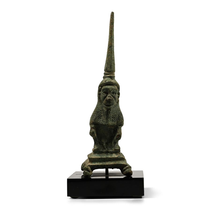 Roman Bronze Pricket Candlestick