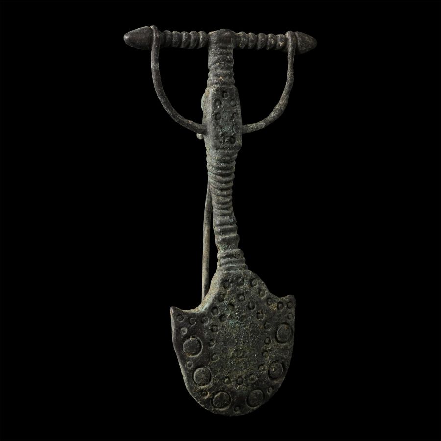 Roman Bronze Plate Brooch