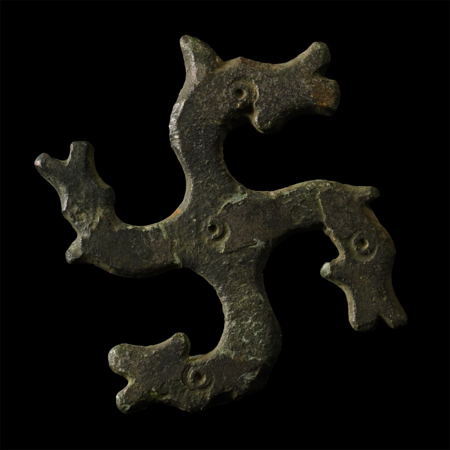 Roman Bronze Plate Brooch