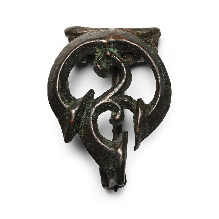 Roman Bronze Plate Brooch