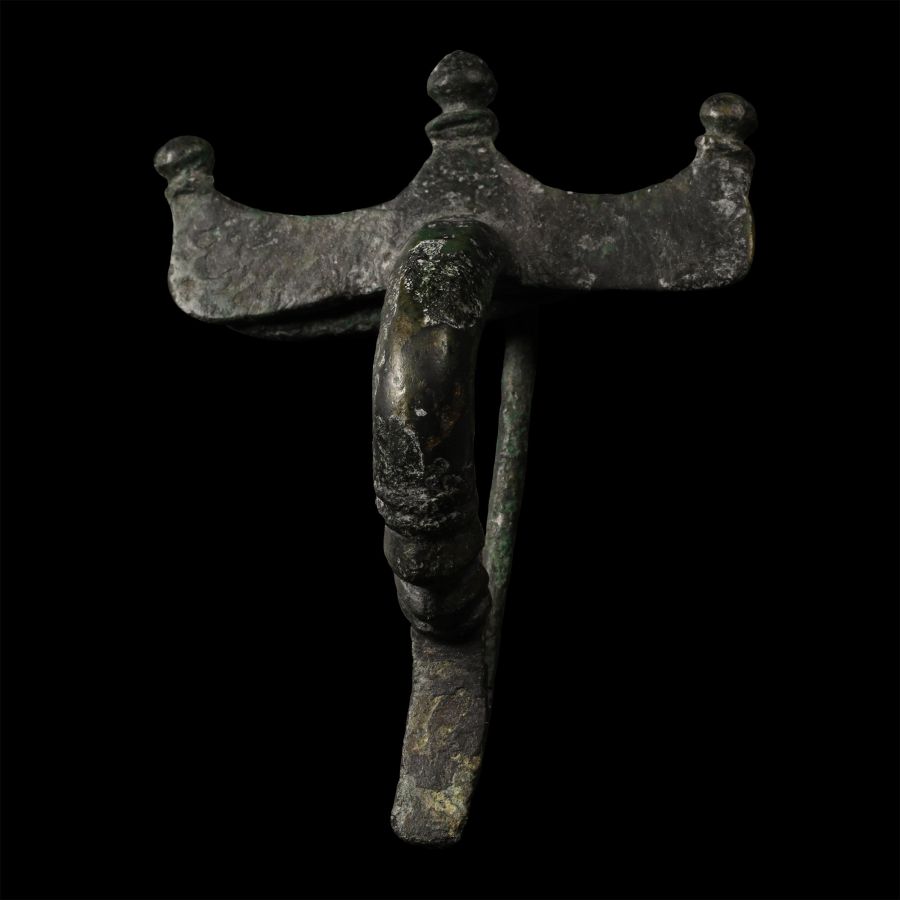 Roman Bronze Bow Brooch