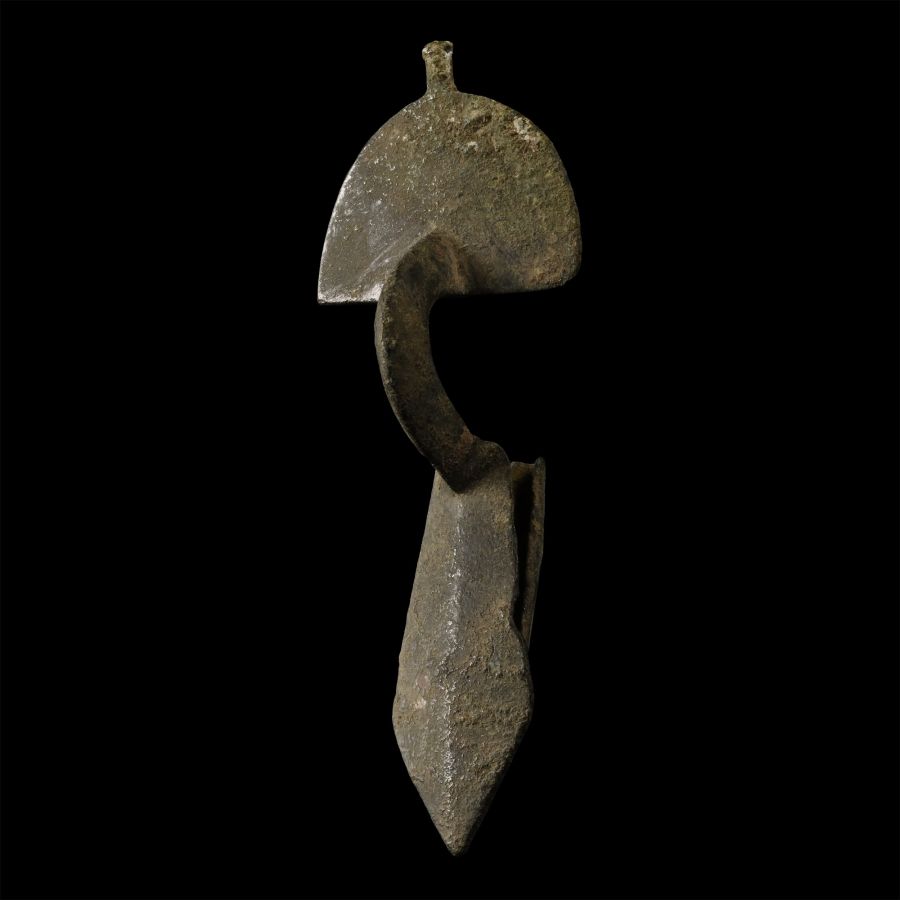 Frankish Bronze Radiate-Headed Brooch
