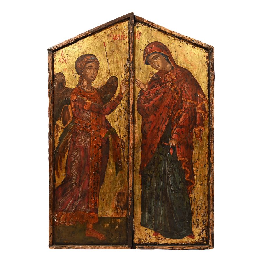 Doors with Annunciation of the Virgin Scene
