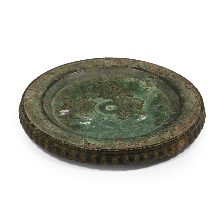 Roman Bronze Patera with Decorations