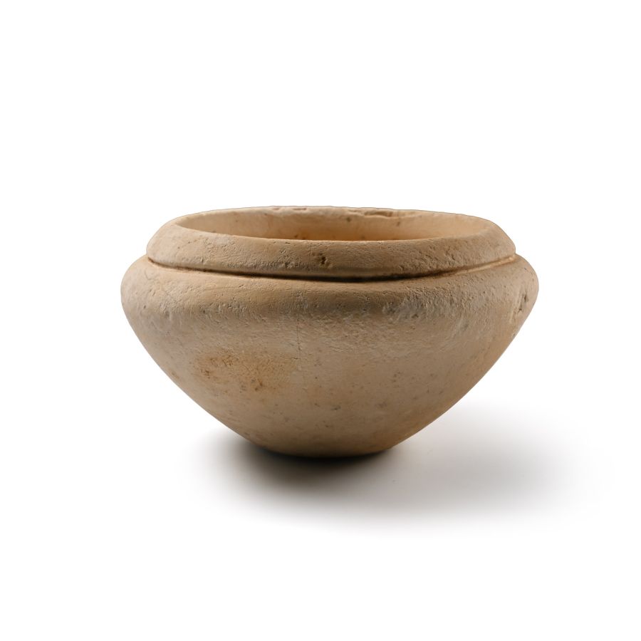 Egyptian Alabaster Bowl with Thickened Rim