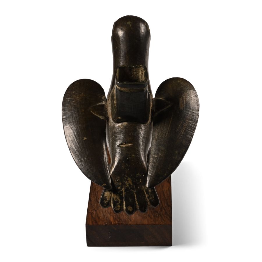 Western Asiatic Bronze Incense Burner in the Shape of an Eagle