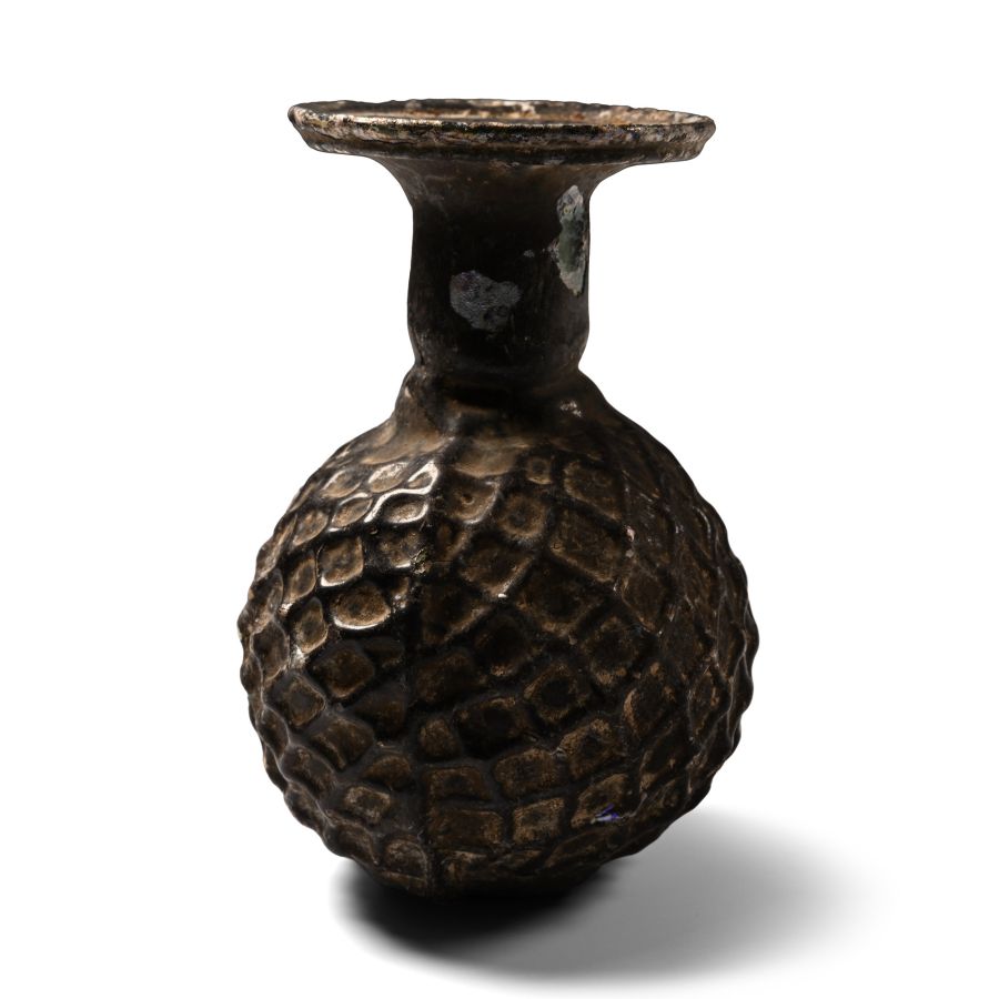 Roman Glass 'Sprinkler' Vessel with Net Pattern
