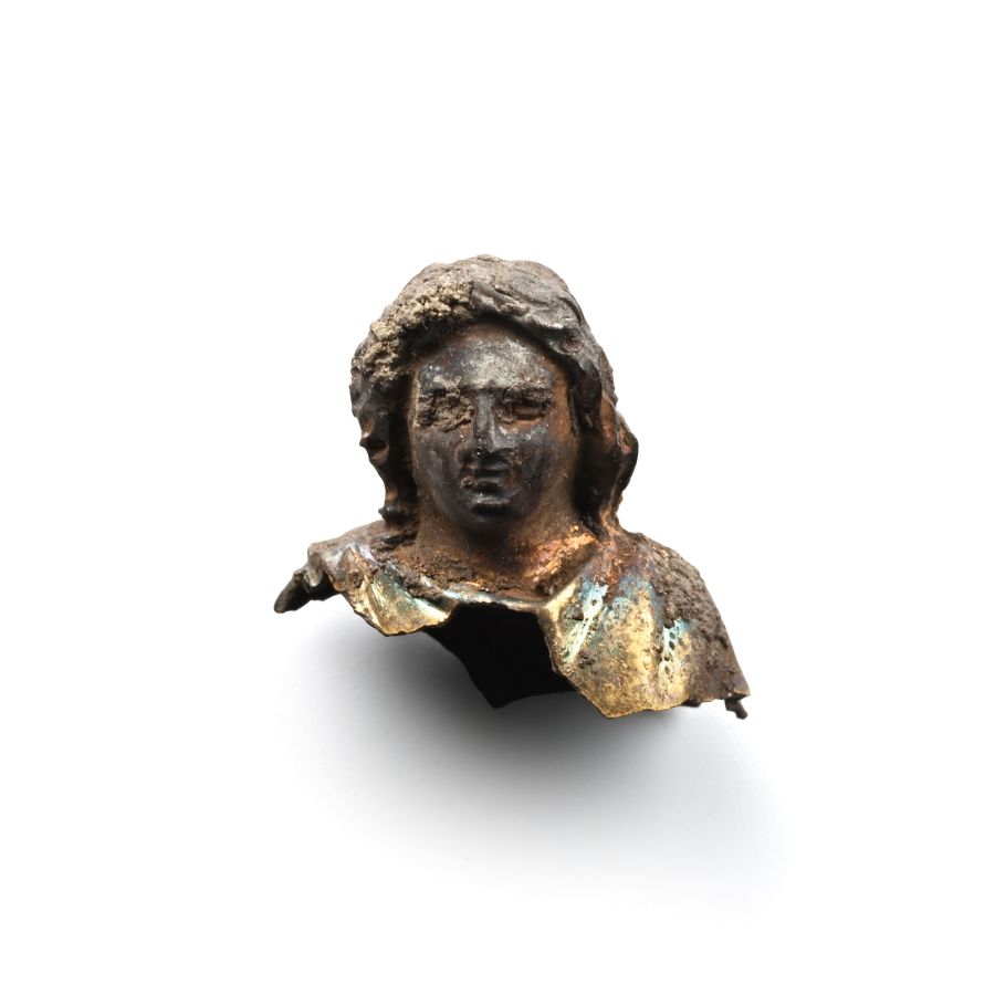 Roman Silver Bust Fragment