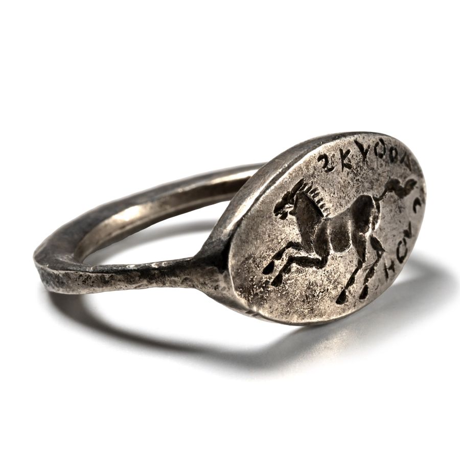 Greek Silver Ring for Skythos