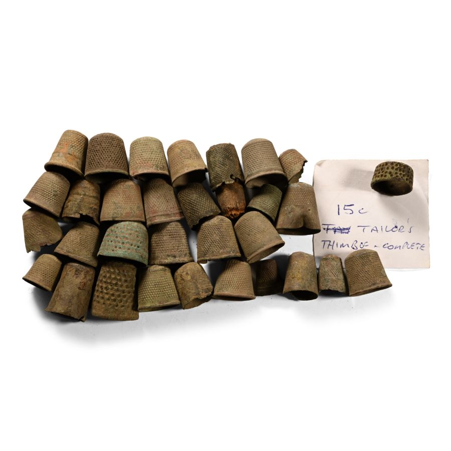 Medieval and Later Bronze Thimble Group