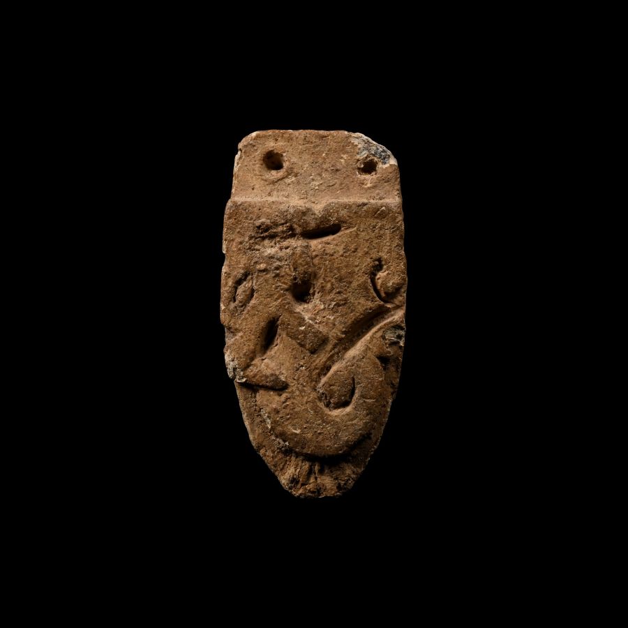 Anglo-Saxon 'Carolingian' Lead Strap End