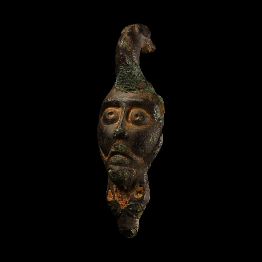 Irish Bronze Hanging Bowl Mount