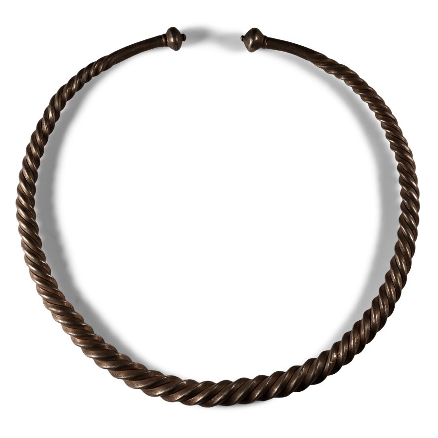 Thracian Twisted Silver Torc