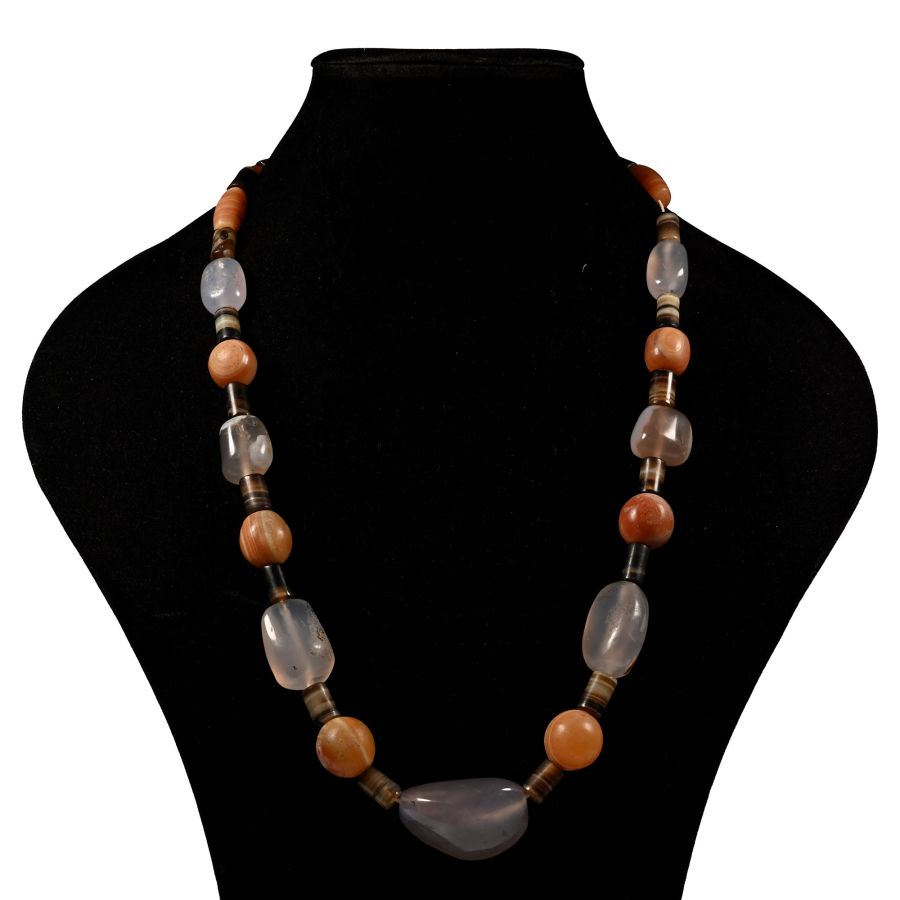 Western Asiatic Style Mixed Agate Bead Necklace