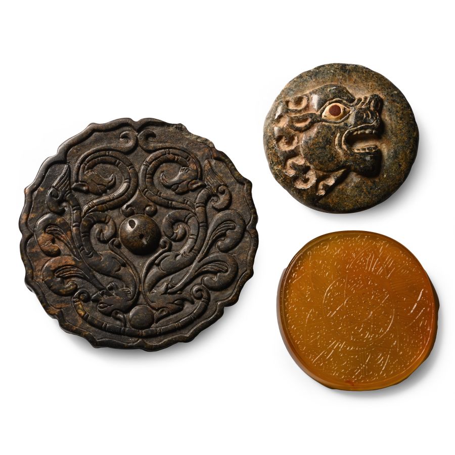 Western Asiatic Style Stone Roundel Group