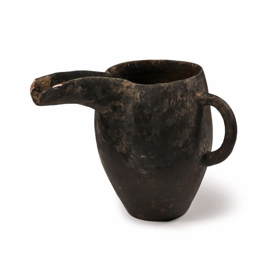 Amlash Terracotta Vessel with Spout