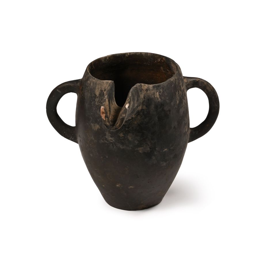 Amlash Terracotta Vessel with Spout