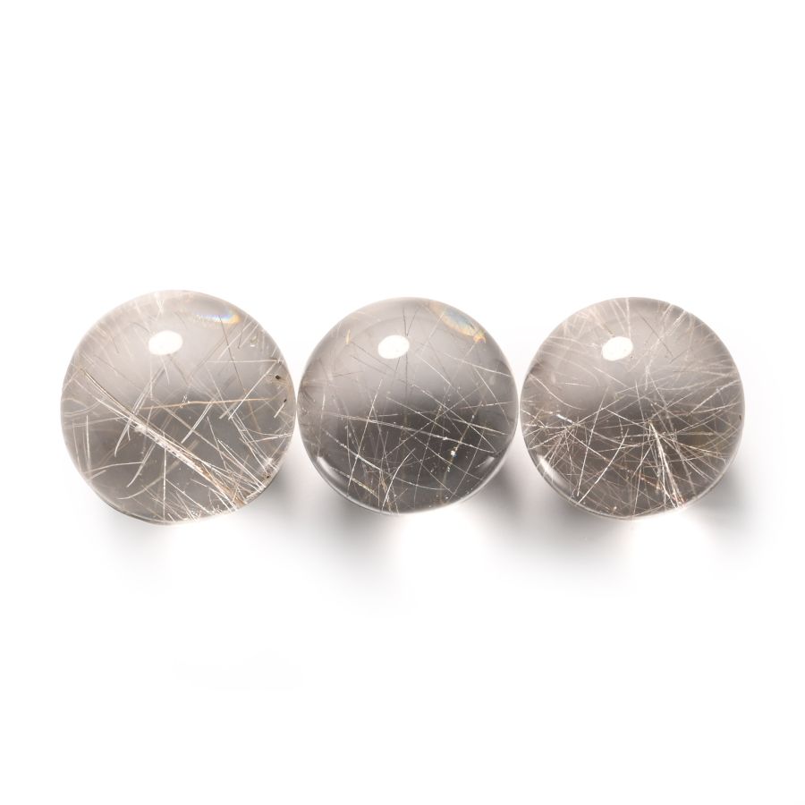 Polished Rutilated Quartz Sphere Group