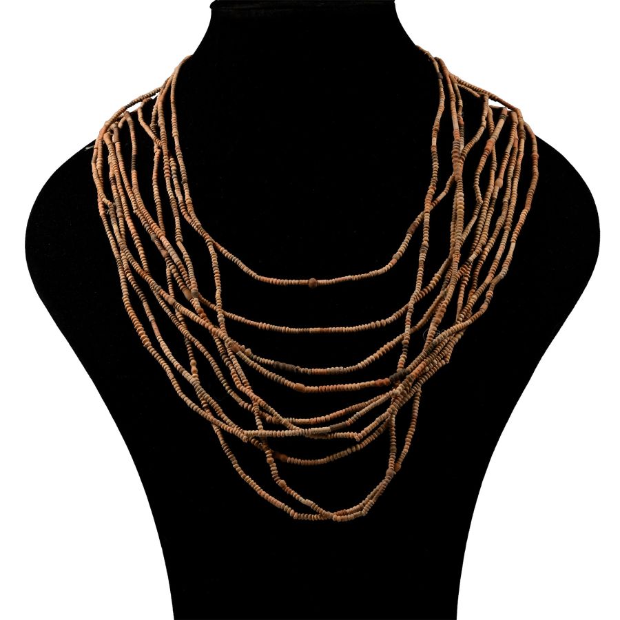 African Terracotta Bead Necklace Group