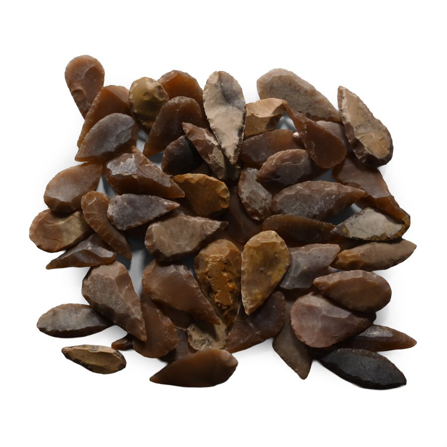 Stone Age Leaf-Shaped Arrowhead Collection