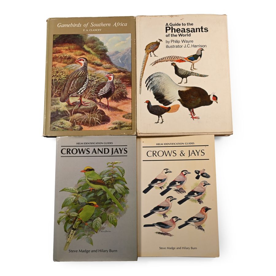 Bird Books on Crows, Jays, Pheasants and Gamebirds - 4 Titles